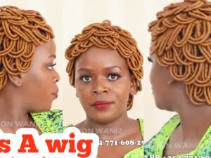 SPIRAL BRAIDED WIG No Frontal No Lace Colour 30  Wig BMN001 ft Sharonwanizwigs