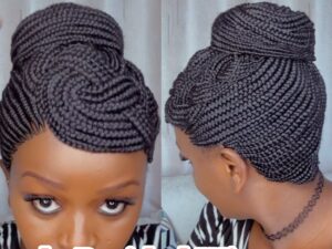 Side One big side Braided updo braided wig.Ready To wear wig