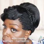 BS002 Beehive black braided body wave short weave