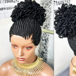 Braided updo coil ponytail / Bun Ready To wear wig BS09512 - Image 3