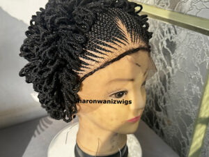 Frontal braided back coil  Wig BS007832