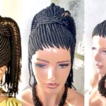 Braided updo twisted Ponytail Ready to wear bs001673